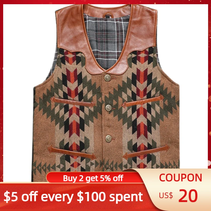Brown Men Spring Genuine Leather Vest Casual Style Plus Size 4XL Real Natural Cowhide Slim Fit Short Spliced Coat
Brown Men Spring Genuine Leather Vest Casual Style Plus Size 4XL Real Natural Cowhide Slim Fit Short Spliced Coat