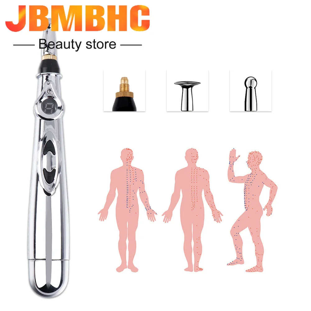 Electric Acupuncture Point Massage Pen Pain Relief Laser Therapy Electronic Meridian Energy Pen Face Body Back Neck Leg Massager
Electric Acupuncture Point Massage Pen Pain Relief Laser Therapy Electronic Meridian Energy Pen Face Body Back Neck Leg Massager