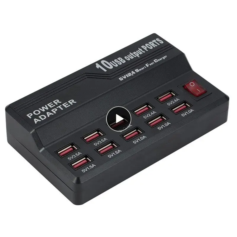 10 Ports USB Charger Quick Charge 3.0 Adapter HUB Wireless Charger Charging Station PD Fast Charger For IPhone 11 Samsung
10 Ports USB Charger Quick Charge 3.0 Adapter HUB Wireless Charger Charging Station PD Fast Charger For IPhone 11 Samsung