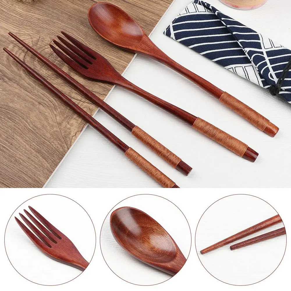 Gifts Travel Dinnerware Suit Kitchen Accessories Cutlery Sets Spoon Fork Chopsticks Wooden Tableware Japan Style 
Gifts Travel Dinnerware Suit Kitchen Accessories Cutlery Sets Spoon Fork Chopsticks Wooden Tableware Japan Style