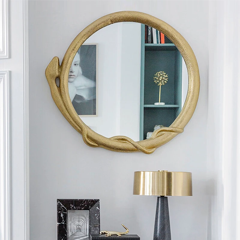 Nordic Makeup Mirror Gold Art Frame Shower Asymmetrical Display Mirror Luxe Quality Vanity Tray Specchio Room Accessories
Nordic Makeup Mirror Gold Art Frame Shower Asymmetrical Display Mirror Luxe Quality Vanity Tray Specchio Room Accessories