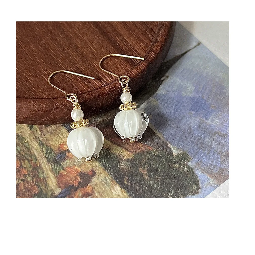 Glass Water Lilies ~ Handmade Design Sense Aesthetic Temperament Goddess Earrings Factory Live Earrings Supply Chain
Glass Water Lilies ~ Handmade Design Sense Aesthetic Temperament Goddess Earrings Factory Live Earrings Supply Chain