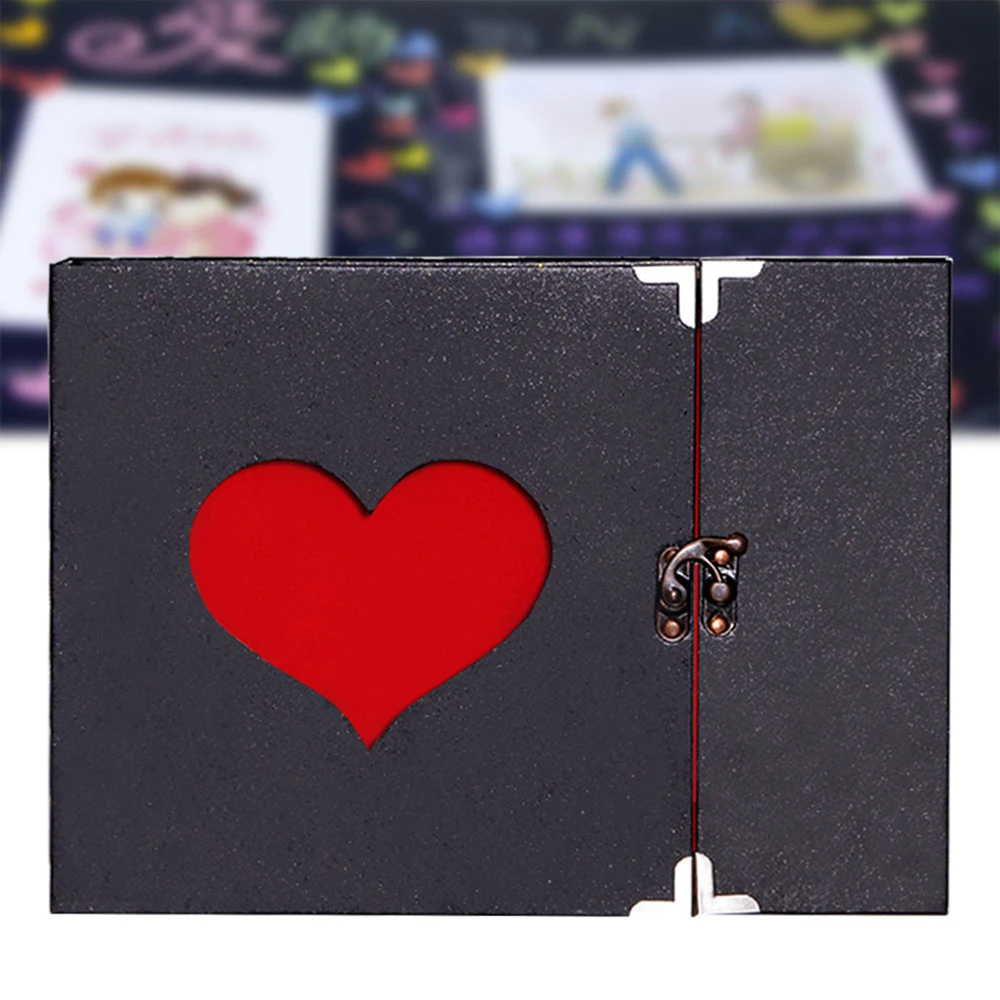 Photo Album Creative Gift DIY Heart Scrapbook Album Valentine's Day Wedding Memory Photograph Book Graduation Souvenir Gift
Photo Album Creative Gift DIY Heart Scrapbook Album Valentine's Day Wedding Memory Photograph Book Graduation Souvenir Gift