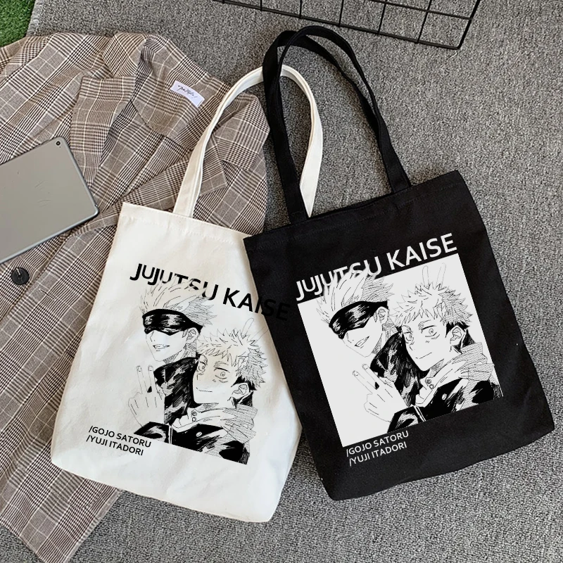 Casual Harajuku Shopper Bag Japanese Anime Jujutsu Kaisen Canvas Bag Large Capacity Women Bag Punk Ins New Ulzzang Shoulder Bag
Casual Harajuku Shopper Bag Japanese Anime Jujutsu Kaisen Canvas Bag Large Capacity Women Bag Punk Ins New Ulzzang Shoulder Bag