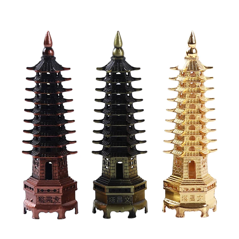 China Wenchang Pagoda Tower Crafts Statue Souvenir Feng Shui Zinc Alloy 3D Model Home Decoration Metal Handicraft
China Wenchang Pagoda Tower Crafts Statue Souvenir Feng Shui Zinc Alloy 3D Model Home Decoration Metal Handicraft