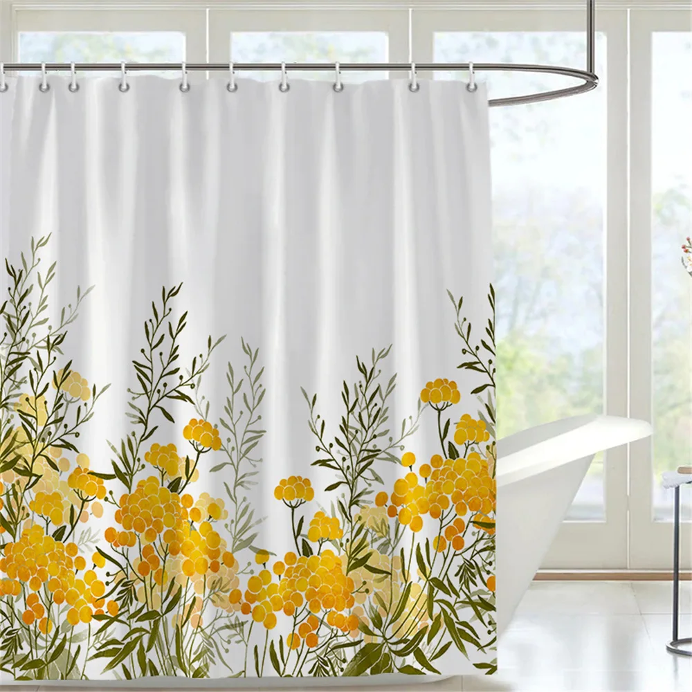 Watercolor Floral Shower Curtain Waterproof Fabric Bath Curtain for Bathroom Decor Botanical Flowers Shower Curtain with Hooks
Watercolor Floral Shower Curtain Waterproof Fabric Bath Curtain for Bathroom Decor Botanical Flowers Shower Curtain with Hooks