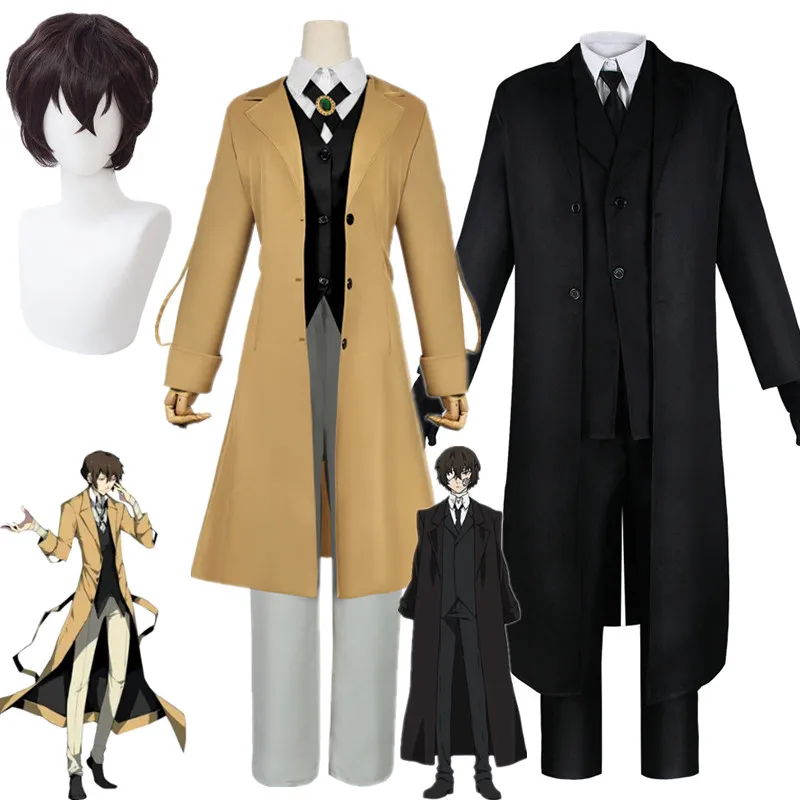Anime Bungo Stray Dogs Dazai Osamu Cosplay Costume Long Jacket Coat Suits Outfit Uniform Halloween Christmas Party Clothes
Anime Bungo Stray Dogs Dazai Osamu Cosplay Costume Long Jacket Coat Suits Outfit Uniform Halloween Christmas Party Clothes