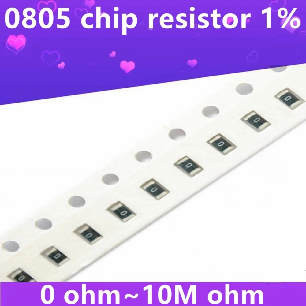 chip resistor 100 0805 1 / 8W, 1% pcs, 0R ~ 10M SMD 1R 10R 100R 220R 330R 470R 1K 4.7K 10K 47K 100K 1M 1004 107
chip resistor 100 0805 1 / 8W, 1% pcs, 0R ~ 10M SMD 1R 10R 100R 220R 330R 470R 1K 4.7K 10K 47K 100K 1M 1004 107