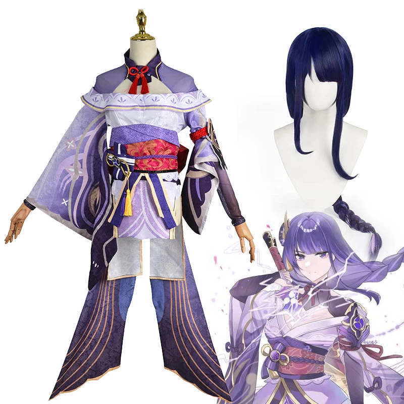 Костюм для косплея Game Genshin Impact Raiden Shogun, соблазнительное женское кимоно Baal, платье, полный костюм с париком, костюмы на Хэллоуин
Костюм для косплея Game Genshin Impact Raiden Shogun, соблазнительное женское кимоно Baal, платье, полный костюм с париком, костюмы на Хэллоуин