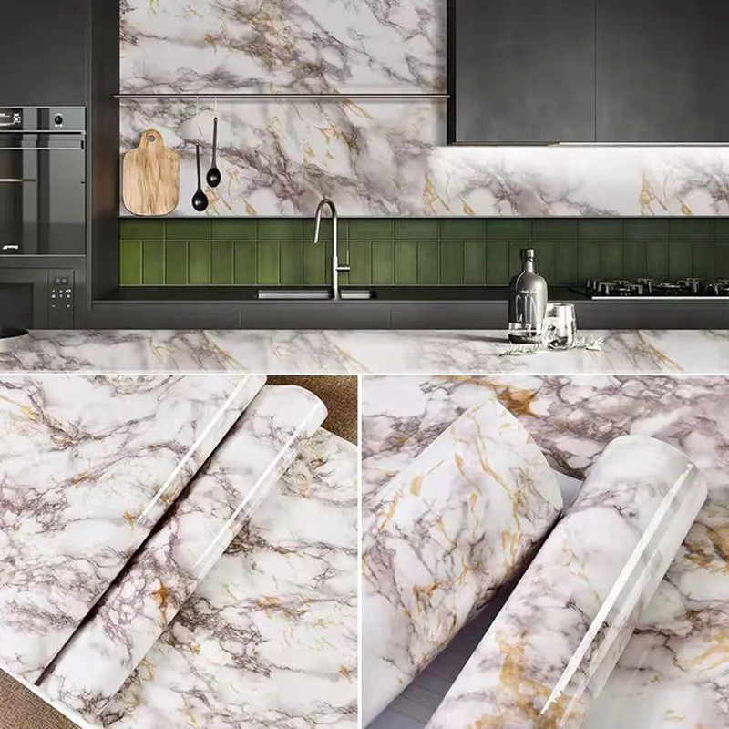 Marble Vinyl Wallpaper for Walls In Rolls Waterproof Wall Stickers Bathroom Table Kitchen Adhesive Sticker for Furniture Decor
Marble Vinyl Wallpaper for Walls In Rolls Waterproof Wall Stickers Bathroom Table Kitchen Adhesive Sticker for Furniture Decor