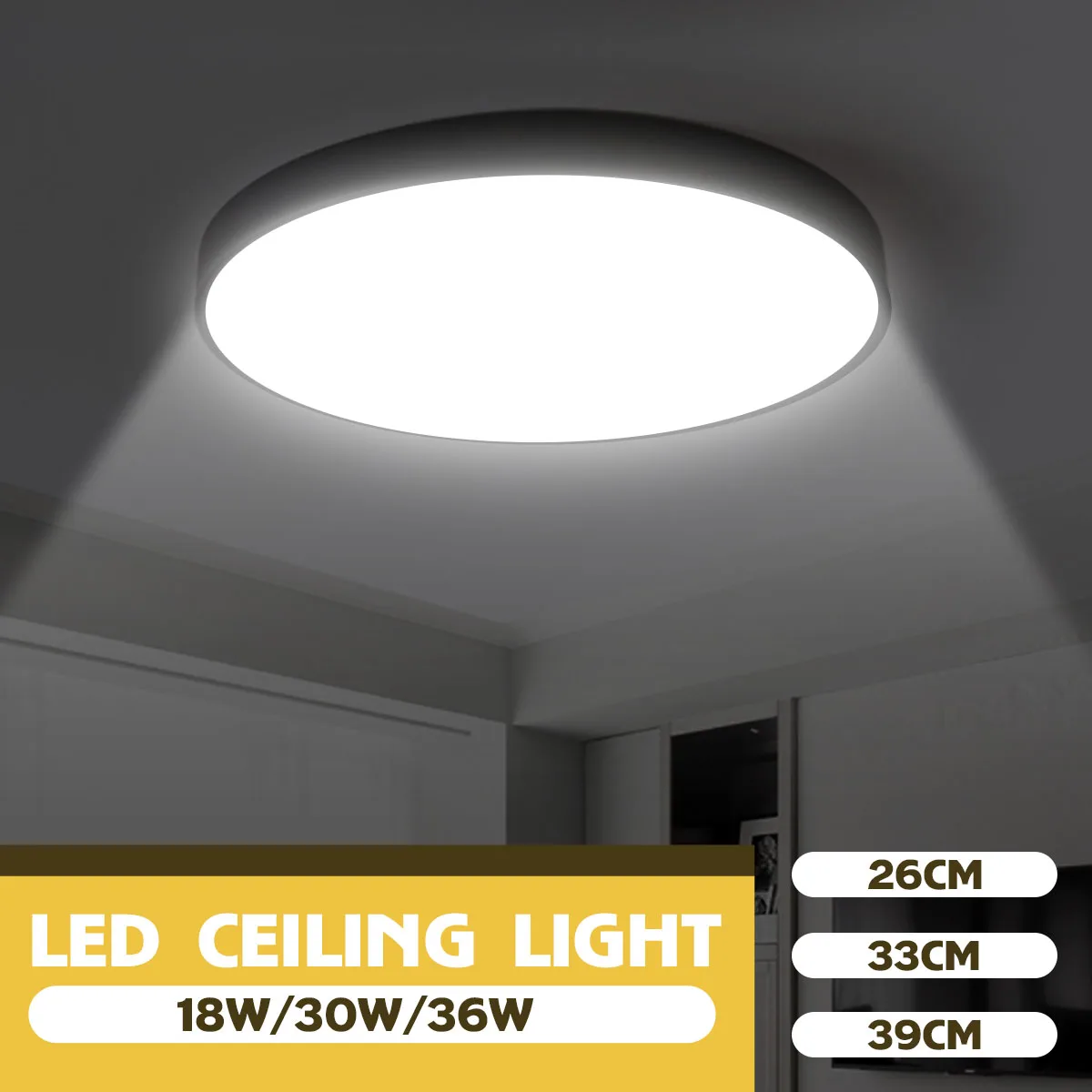 Ultra-thin Led Ceiling Lights Modern Ceiling Lamps 18W 30W Bedroom Kitchen Indoor Downlight 180-260V Panel Light
Ultra-thin Led Ceiling Lights Modern Ceiling Lamps 18W 30W Bedroom Kitchen Indoor Downlight 180-260V Panel Light