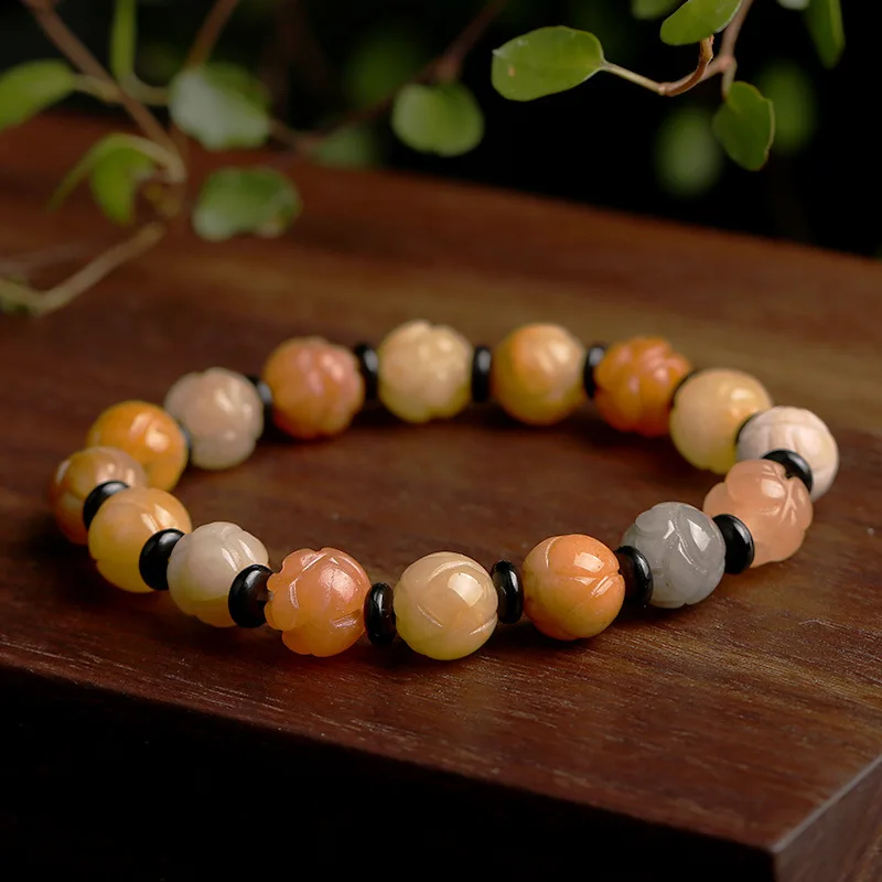 Natural Xinjiang Jade 10mm Lotus Beads Bracelet Adjustable Bangle Charm Jewellery Fashion Accessories Hand-carved Luck Amulet
Natural Xinjiang Jade 10mm Lotus Beads Bracelet Adjustable Bangle Charm Jewellery Fashion Accessories Hand-carved Luck Amulet