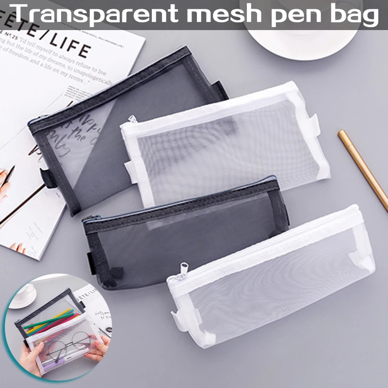 Mesh Pencil Case Fast Access Zipper Pocket Handy Pen Holder Bag Large Capacity Handy Mesh Fast Access Large Capacity GRSA889
Mesh Pencil Case Fast Access Zipper Pocket Handy Pen Holder Bag Large Capacity Handy Mesh Fast Access Large Capacity GRSA889