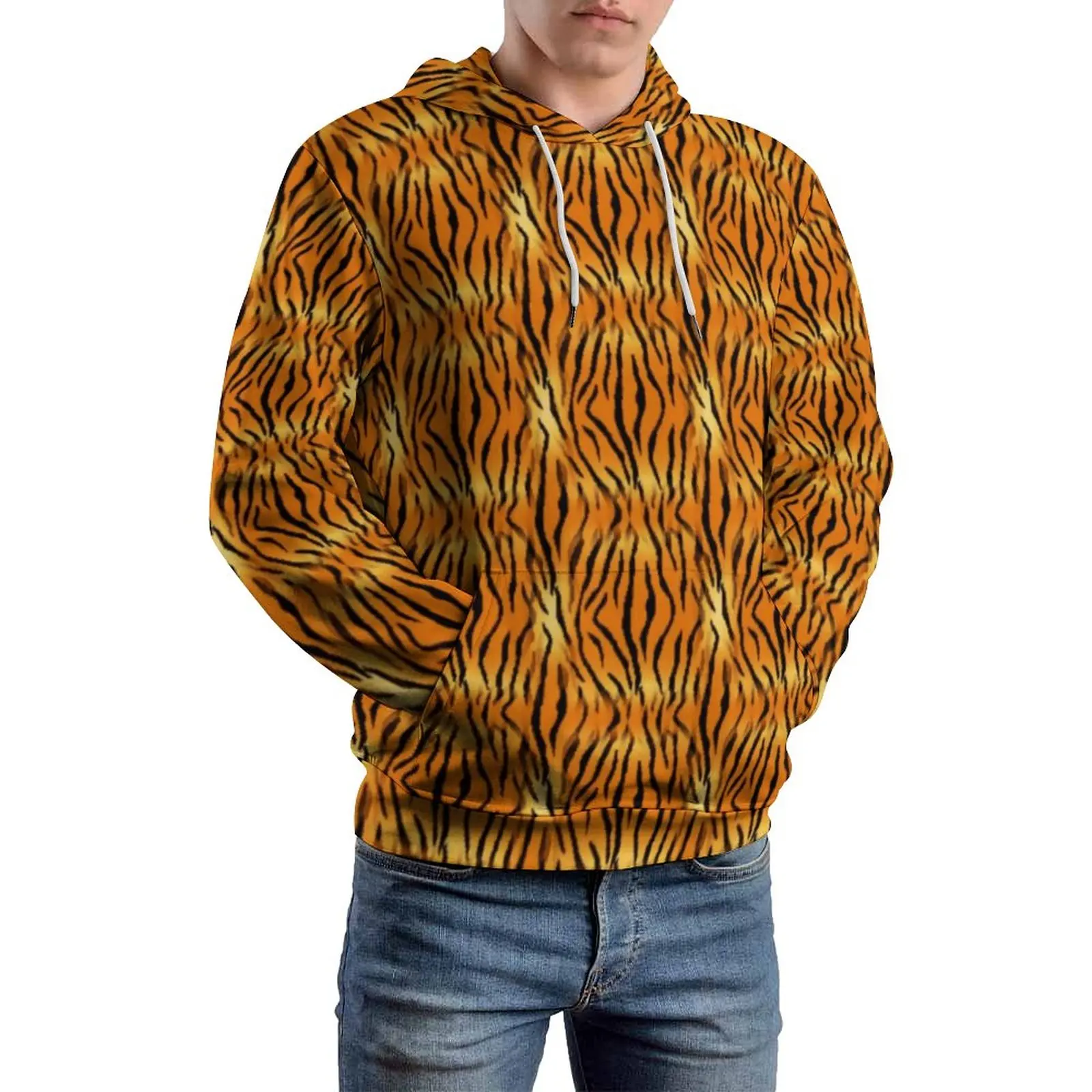 Orange Tiger Print Casual Hoodies Long Sleeve Bright Animal Stripes Y2k Hoodie Winter Men Classic Oversize Custom Tops
Orange Tiger Print Casual Hoodies Long Sleeve Bright Animal Stripes Y2k Hoodie Winter Men Classic Oversize Custom Tops