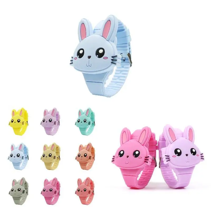 2022 1 Pcs Kids LED Electronic Watch Silicone Band Cartoon Rabbit Flip Case Wrist Watch Lovely Gift TY66
2022 1 Pcs Kids LED Electronic Watch Silicone Band Cartoon Rabbit Flip Case Wrist Watch Lovely Gift TY66