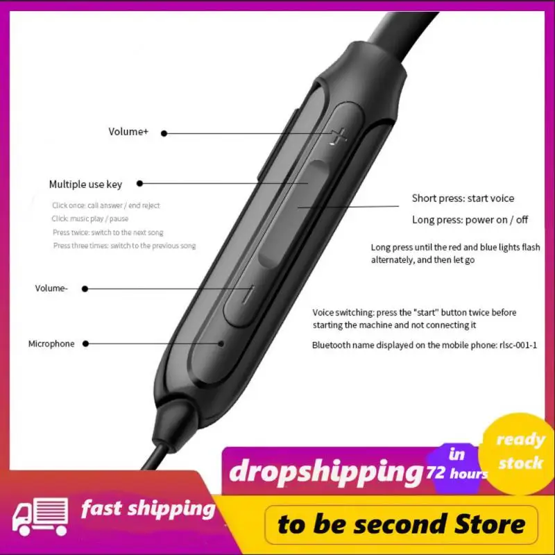 Neck-mounted Wireless Headset 120 Mah Gaming Earbuds Stereo Noise Reduction Sports Headphones Tws Earphones
Neck-mounted Wireless Headset 120 Mah Gaming Earbuds Stereo Noise Reduction Sports Headphones Tws Earphones