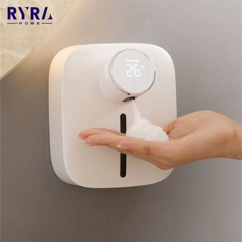 320ml Automatic Foam Liquid Soap Dispenser With Temperature Digital Rechargeable Sensor Touchless Smart Hand Sanitizer Machine
320ml Automatic Foam Liquid Soap Dispenser With Temperature Digital Rechargeable Sensor Touchless Smart Hand Sanitizer Machine