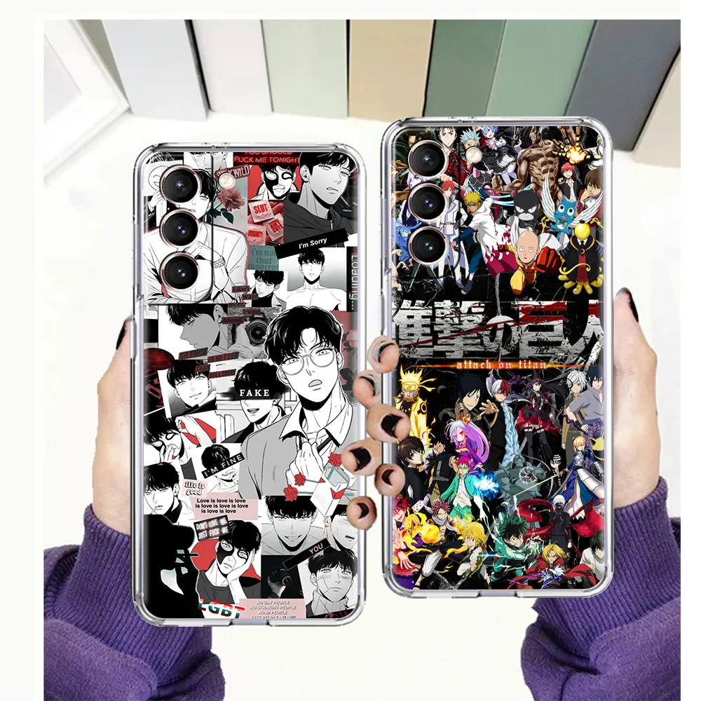 Anime Comic Collection Transparent TPU for Samsung Galaxy S20 S21 FE Note 20 10 Ultra S10 S10E S8 M21 M22 M31 M32 Lite Plus Case
Anime Comic Collection Transparent TPU for Samsung Galaxy S20 S21 FE Note 20 10 Ultra S10 S10E S8 M21 M22 M31 M32 Lite Plus Case