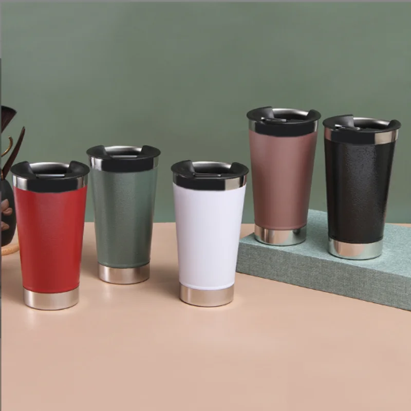 Stainless steel insulated glass with bottle opener, conical hammer pattern paint, double layer vacuum ice cream beer glass
Stainless steel insulated glass with bottle opener, conical hammer pattern paint, double layer vacuum ice cream beer glass