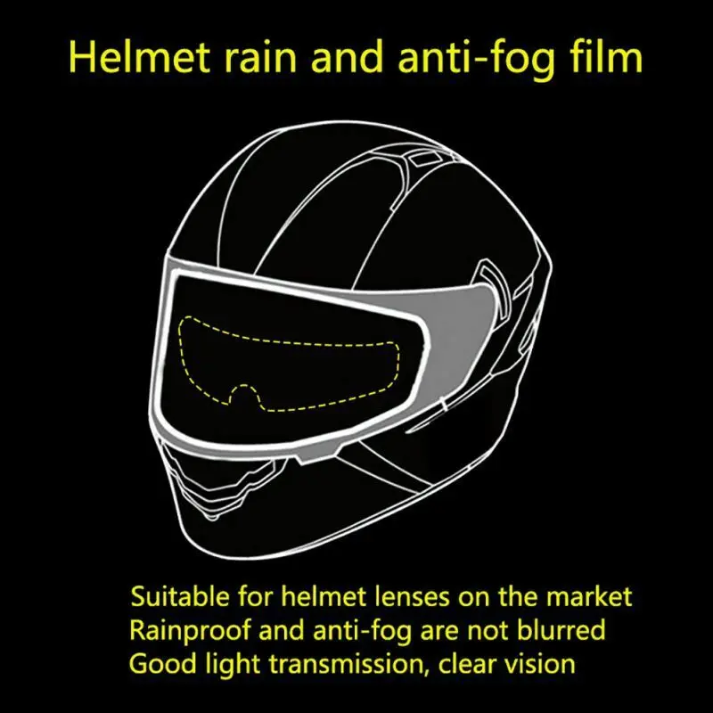 Front film Anti-fog film Transparent color Full Face Helmet Helmet Helmets Lens Motorcycle PET Parts Universal
Front film Anti-fog film Transparent color Full Face Helmet Helmet Helmets Lens Motorcycle PET Parts Universal