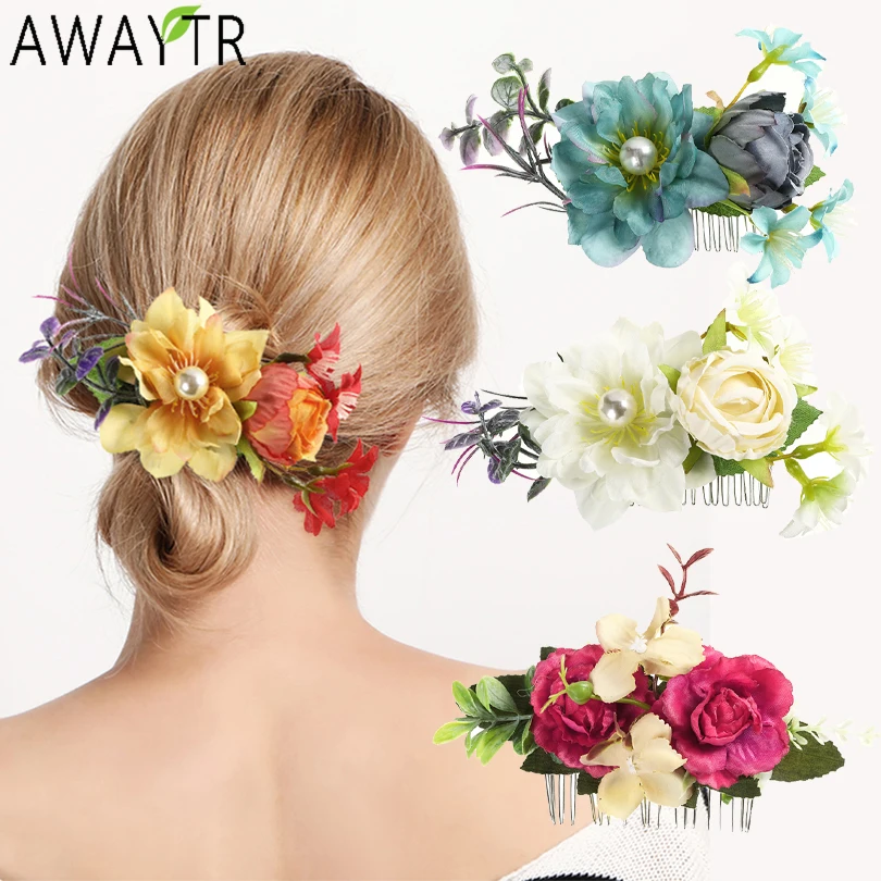 Fabric Flower Hair Combs Women Hair Clips Handmade Pearls Flora Tiara Hairpin For Wedding Bridal Hair Accessories Party Headwear
Fabric Flower Hair Combs Women Hair Clips Handmade Pearls Flora Tiara Hairpin For Wedding Bridal Hair Accessories Party Headwear