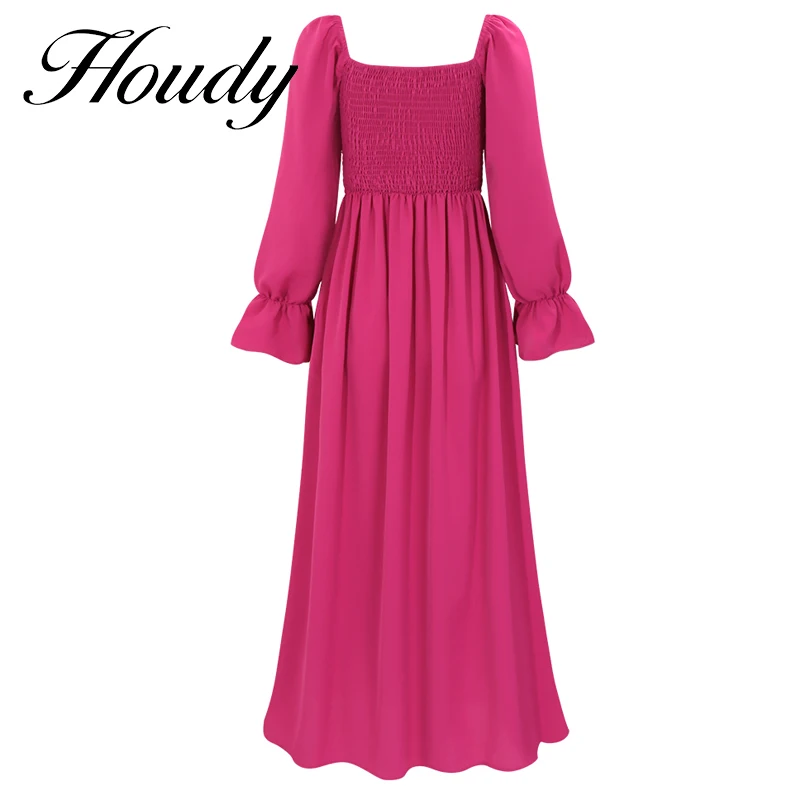 Fashion Summer Off Shoulder Bubble Long Sleeve Dress Women's Robe Sexy Lace Pleated Elastic Loose Waist Solid Color Party Dress
Fashion Summer Off Shoulder Bubble Long Sleeve Dress Women's Robe Sexy Lace Pleated Elastic Loose Waist Solid Color Party Dress