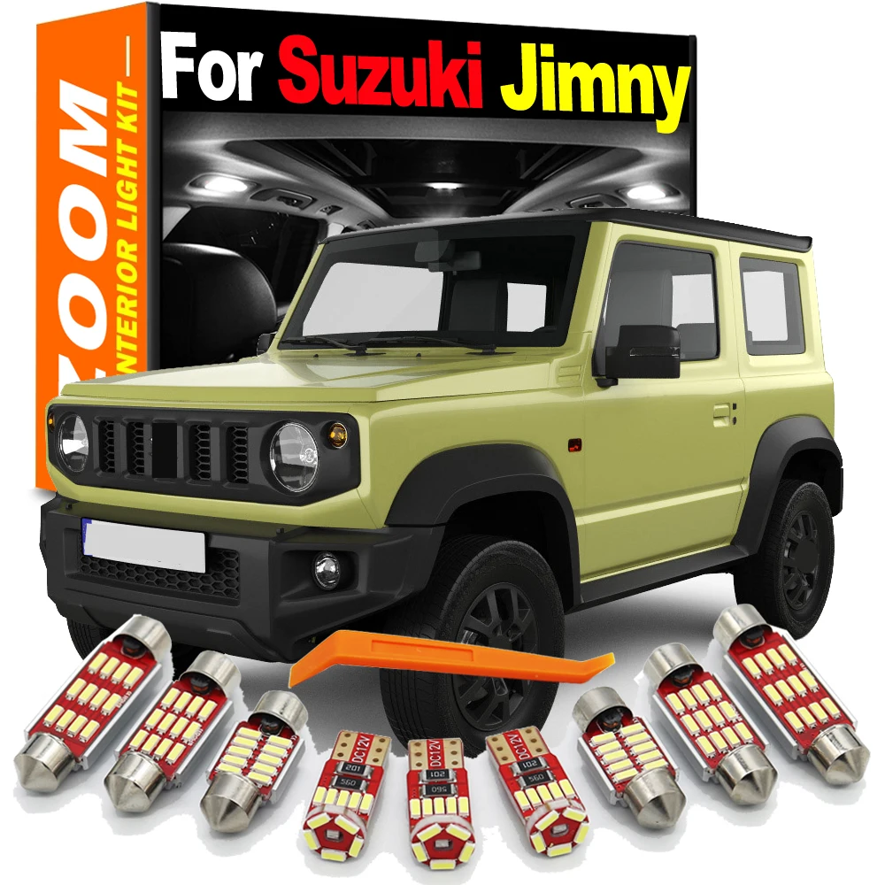 12-24V White Canbus LED Interior Map Dome Trunk Light Kit For Suzuki Jimny 1981 1982 1983 to 2019 2020 2021 2022 2023 2024 2025
12-24V White Canbus LED Interior Map Dome Trunk Light Kit For Suzuki Jimny 1981 1982 1983 to 2019 2020 2021 2022 2023 2024 2025