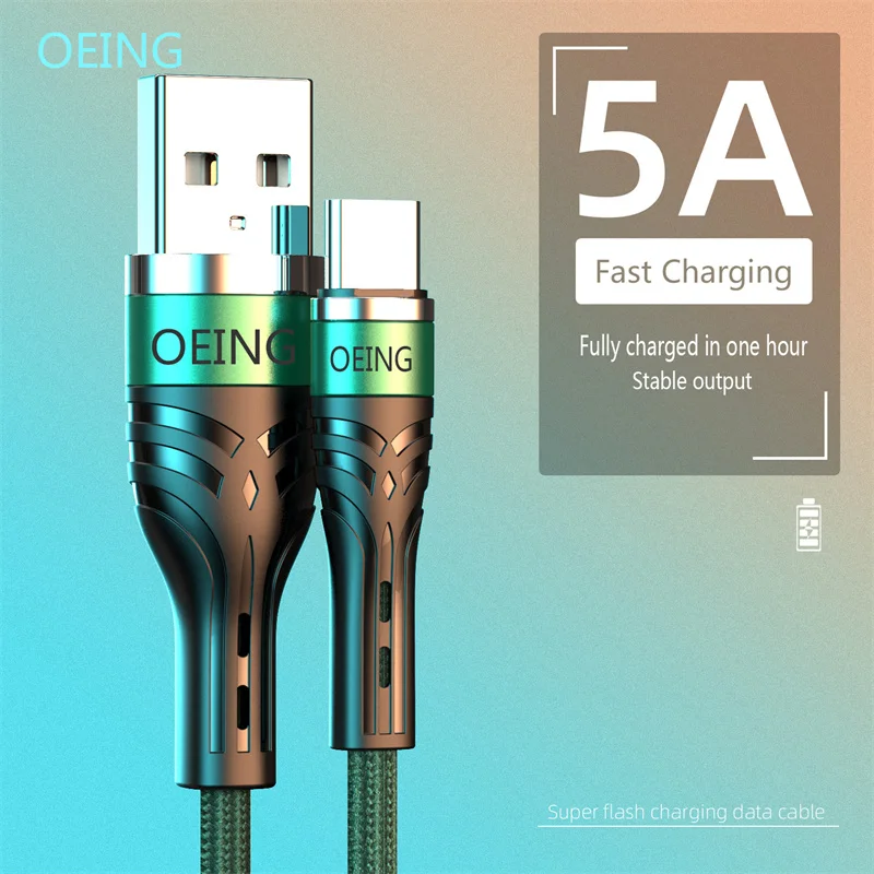 OEING 1m 5A USB Cable Fast Charging Micro Data Cord For iphone13 12 11 Huawei Samsung Xiaomi Android Mobile Phone Charger Cables 
OEING 1m 5A USB Cable Fast Charging Micro Data Cord For iphone13 12 11 Huawei Samsung Xiaomi Android Mobile Phone Charger Cables