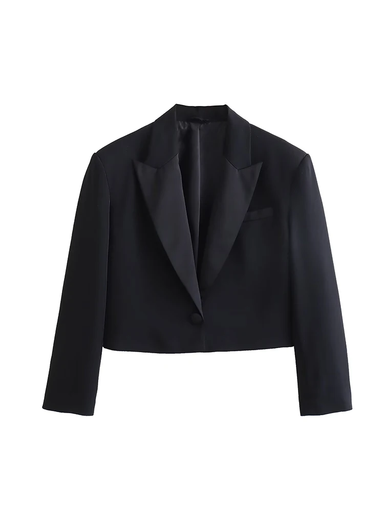 Women's Blazer Coat 2023 New Fashion Office Cropped Blazers Autumn Jacket Elegant Female New In Outerwear Chic Tops
Women's Blazer Coat 2023 New Fashion Office Cropped Blazers Autumn Jacket Elegant Female New In Outerwear Chic Tops
