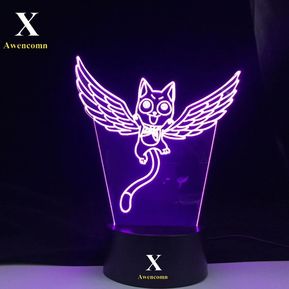 Anime Fairy Tail Happy Fly Night Light Led Touch Sensor Nightlight for Child Room Decor Table 3d Lamp
Anime Fairy Tail Happy Fly Night Light Led Touch Sensor Nightlight for Child Room Decor Table 3d Lamp