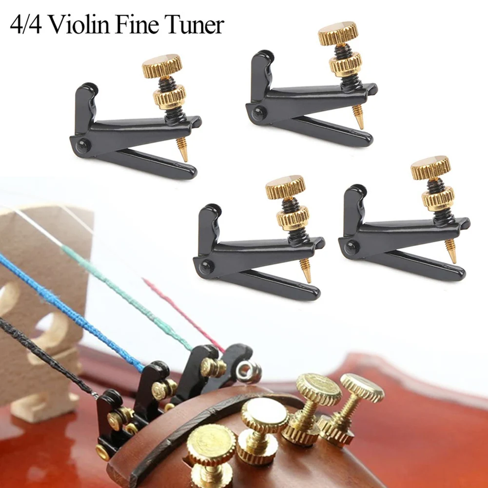 4pcs Metal Violin Fine Tuner String Adjuster Tuning For 4/4 3/4 Violins Stringed Instruments Violin Parts Accessories
4pcs Metal Violin Fine Tuner String Adjuster Tuning For 4/4 3/4 Violins Stringed Instruments Violin Parts Accessories