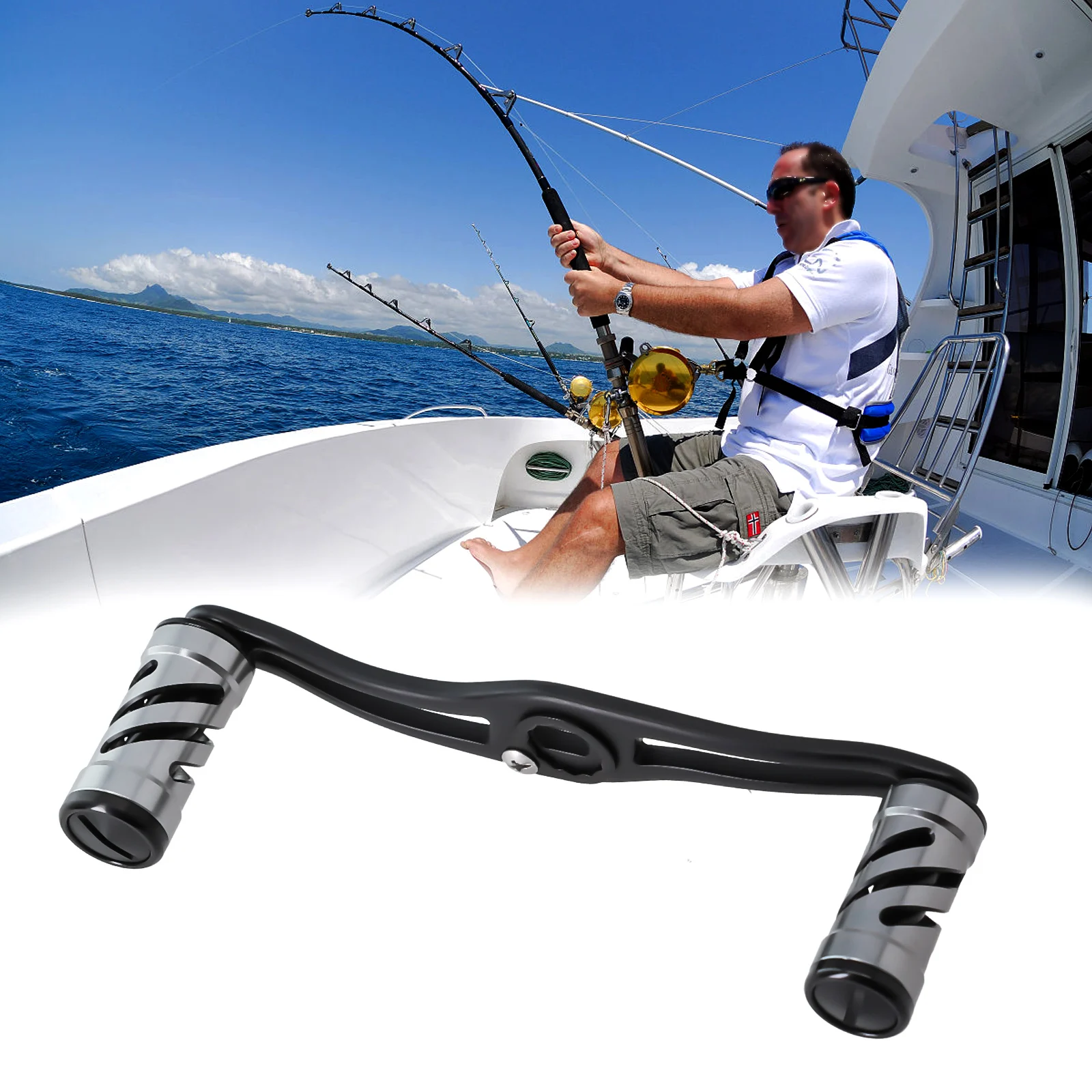 Water Drop Reel Fishing Reel Handle 1pc 90mm/120mm Length Aluminum Alloy CNC Process Conversion High Performance
Water Drop Reel Fishing Reel Handle 1pc 90mm/120mm Length Aluminum Alloy CNC Process Conversion High Performance