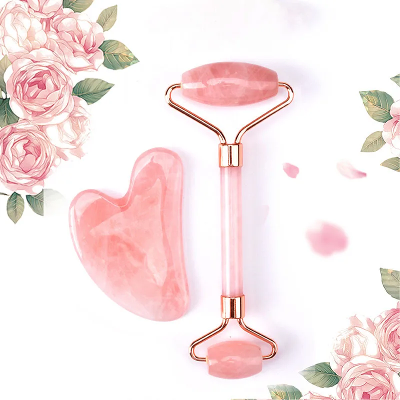 Natural Pink Rose Facial Massager Gouache Scraper Set Jade Stone Massage Set Face Board Roller Skin Care Beauty Tool for Face
Natural Pink Rose Facial Massager Gouache Scraper Set Jade Stone Massage Set Face Board Roller Skin Care Beauty Tool for Face