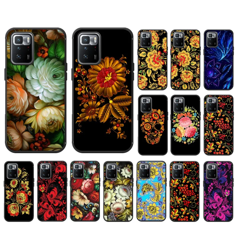 Khokhloma Russia Flower PhoneCase for Xiaomi Mi 11T 11lite 11T pro Poco X3 Pro Redmi Note8 Note10 Note9 Pro Note 11Redmi 10 9 9C
Khokhloma Russia Flower PhoneCase for Xiaomi Mi 11T 11lite 11T pro Poco X3 Pro Redmi Note8 Note10 Note9 Pro Note 11Redmi 10 9 9C