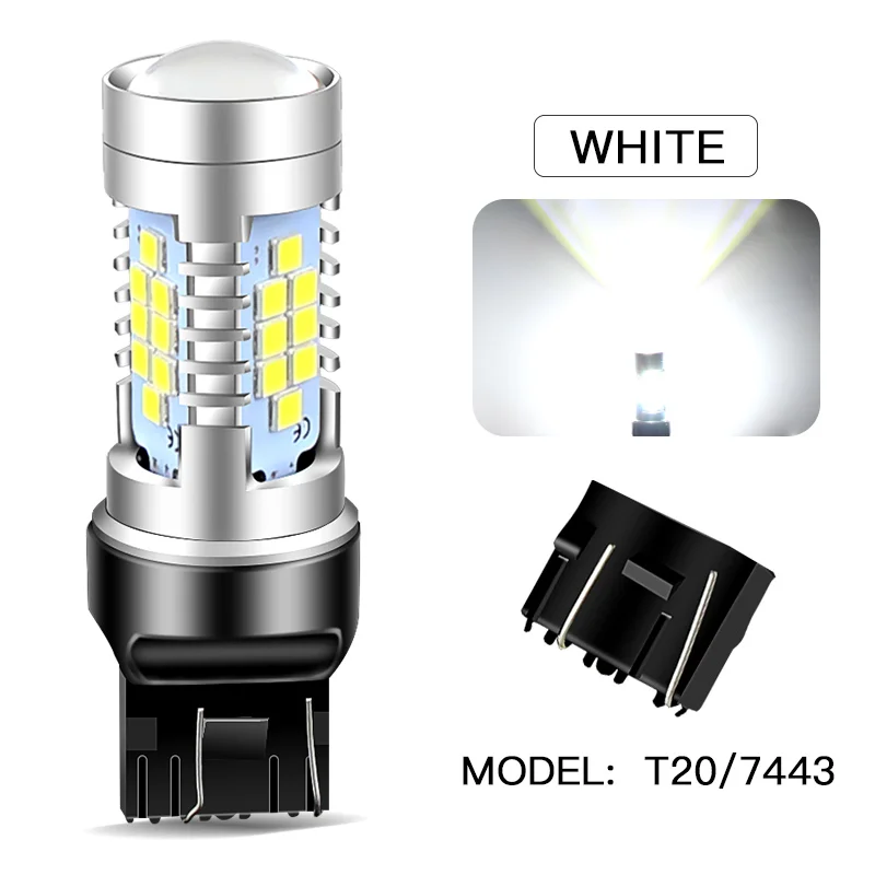 Комплект Из 2 Светодиодных Ламп T20 W21/WY21W 5W Для Дневных Ходовых Огней (ДХО) 7443 7440, 6500K, Яркий Белый/желтый Свет
Комплект Из 2 Светодиодных Ламп T20 W21/WY21W 5W Для Дневных Ходовых Огней (ДХО) 7443 7440, 6500K, Яркий Белый/желтый Свет