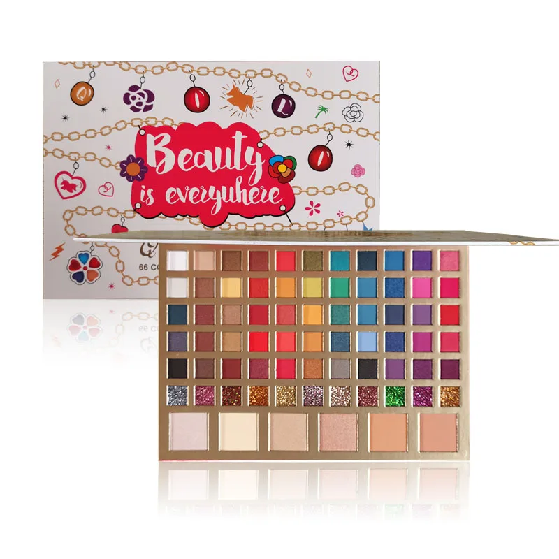 72 Color Stage Makeup Bright Eyeshadow Palette Glitter Eyeshadow Pallete Matte Metallic Eye Makeup Palette Cosmetics
72 Color Stage Makeup Bright Eyeshadow Palette Glitter Eyeshadow Pallete Matte Metallic Eye Makeup Palette Cosmetics