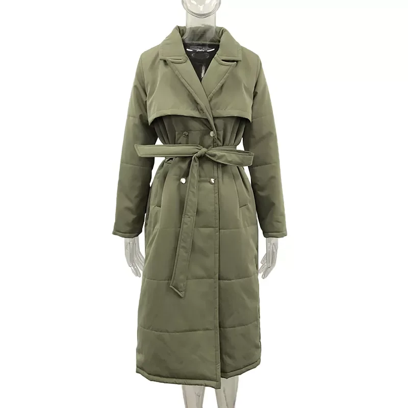 Malina Long Turn Down Collar Parkas Women Fashion Double Breasted Coats Women Elegant Tie Belt Cotton Jackets Female Ladies
Malina Long Turn Down Collar Parkas Women Fashion Double Breasted Coats Women Elegant Tie Belt Cotton Jackets Female Ladies