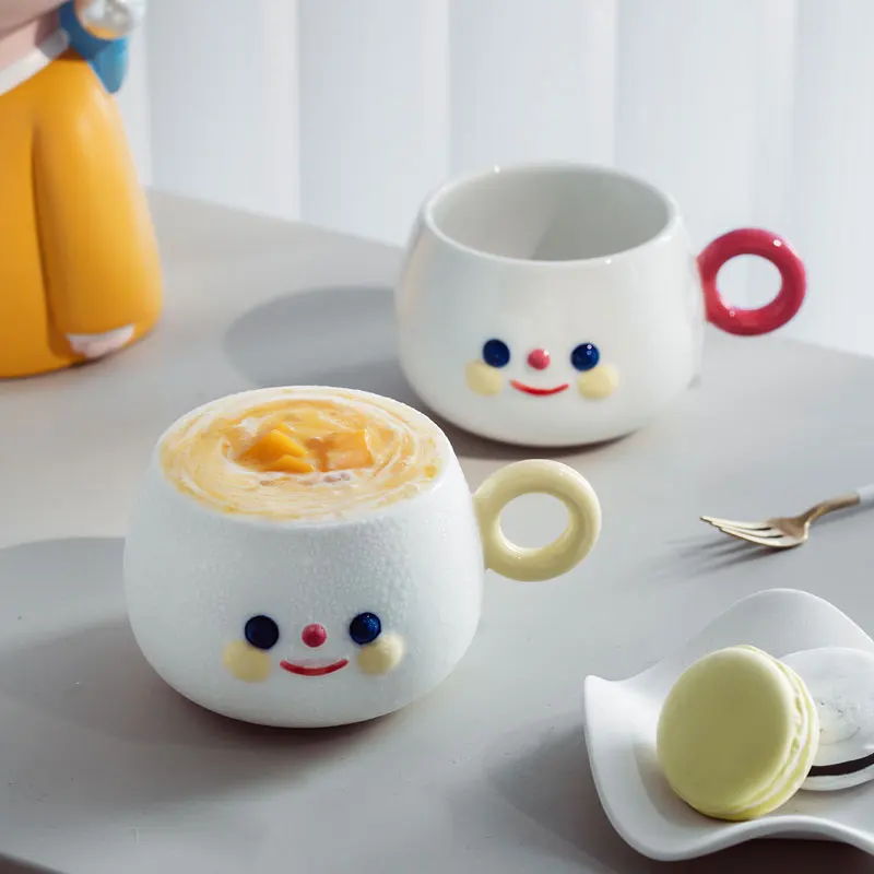 Creative Cute Hand Painted Rainbow Smile Ceramic Mugs Lovely Breakfast Milk Tea Coffee Cups Kitchen Office Tableware Drinkware
Creative Cute Hand Painted Rainbow Smile Ceramic Mugs Lovely Breakfast Milk Tea Coffee Cups Kitchen Office Tableware Drinkware