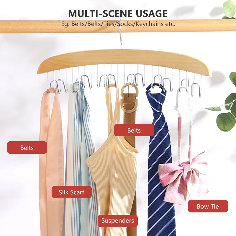 Wooden Tie Hanger Scarf Organizer Holder Storage Space Saver Wardrobe Organizer Belt HangersFolding Accessory Hooks for Closet
Wooden Tie Hanger Scarf Organizer Holder Storage Space Saver Wardrobe Organizer Belt HangersFolding Accessory Hooks for Closet