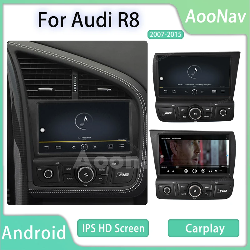 Автомагнитола с экраном для Audi R8 2007, 2008, 2009, 2010-2015, Автомобильная Мультимедийная стереосистема Android
Автомагнитола с экраном для Audi R8 2007, 2008, 2009, 2010-2015, Автомобильная Мультимедийная стереосистема Android