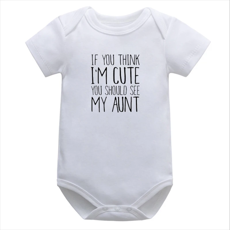If You Think I'm Cute You Should See My Aunt Bodysuits Summer Fashion 2021 Cute Baby Girl Clothes Halloween Outfits Newborn
If You Think I'm Cute You Should See My Aunt Bodysuits Summer Fashion 2021 Cute Baby Girl Clothes Halloween Outfits Newborn