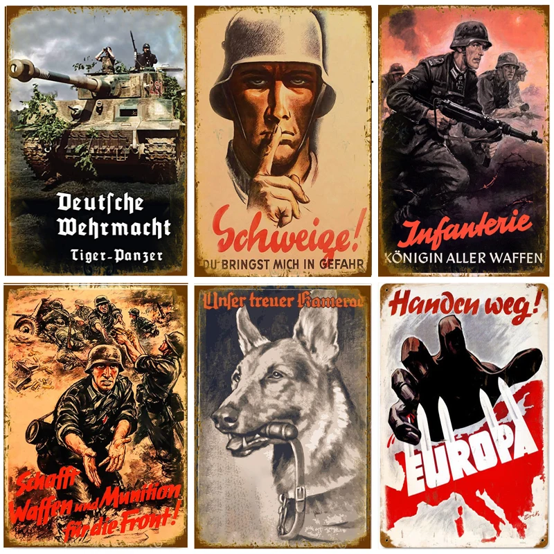 German Tiger Panzer Metal Tin Sign Decorative Tin Sign Wall Sign Plate War Military Painting Retro Plaque 20X30 Cm
German Tiger Panzer Metal Tin Sign Decorative Tin Sign Wall Sign Plate War Military Painting Retro Plaque 20X30 Cm