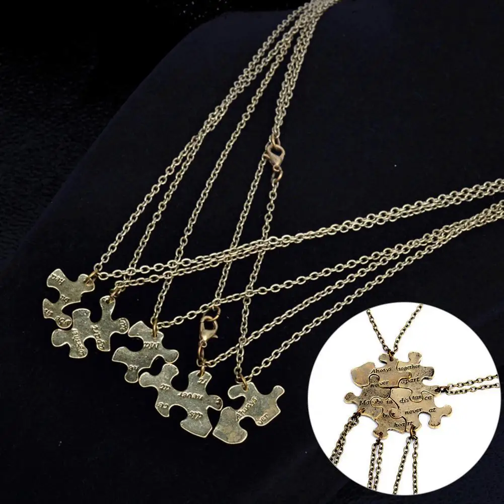 5Pcs Letter Print Chain Friendship Necklaces Gift Always Together Puzzle Best Friends Necklaces Jewelry Accessory
5Pcs Letter Print Chain Friendship Necklaces Gift Always Together Puzzle Best Friends Necklaces Jewelry Accessory