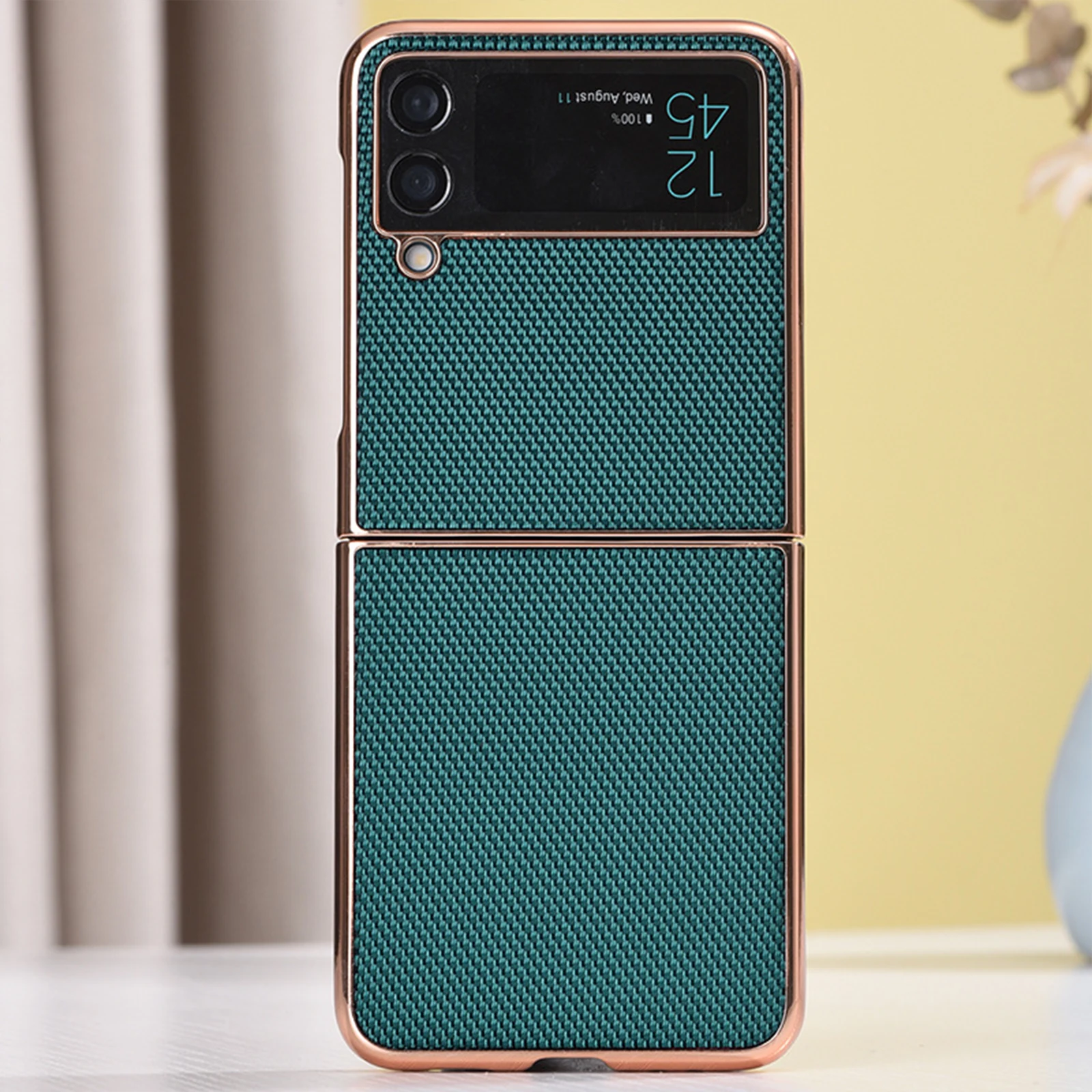 Leather Case for Samsung Galaxy Z Flip 3 4 5G Folding Smartphone Case Electroplated PC Phone Case Shockproof Protective Cover
Leather Case for Samsung Galaxy Z Flip 3 4 5G Folding Smartphone Case Electroplated PC Phone Case Shockproof Protective Cover