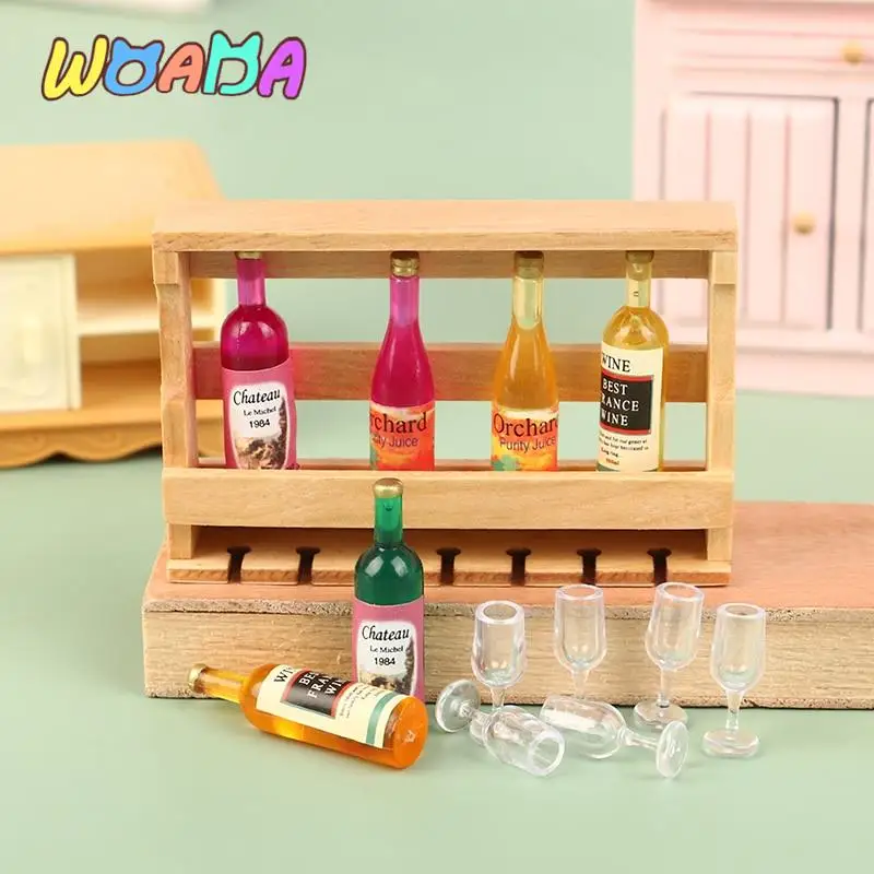 1:12 Dollhouse Miniature Wine Bottle Drink Cup with Wine Rack Wine Cup Kids Pretend Toy Doll House Accessories
1:12 Dollhouse Miniature Wine Bottle Drink Cup with Wine Rack Wine Cup Kids Pretend Toy Doll House Accessories