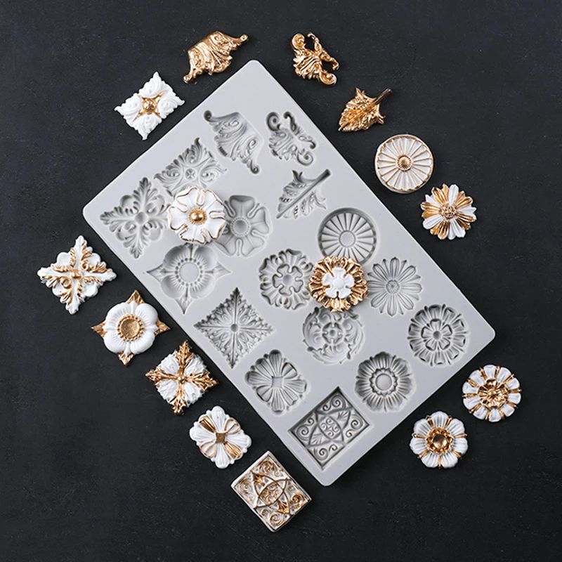 1pc Retro Wedding Silicone Mold Sunflower Snowflake Rose Shape Chocolate Fondant Cake Molds Cupcake Decorating Tools Baking Mold
1pc Retro Wedding Silicone Mold Sunflower Snowflake Rose Shape Chocolate Fondant Cake Molds Cupcake Decorating Tools Baking Mold
