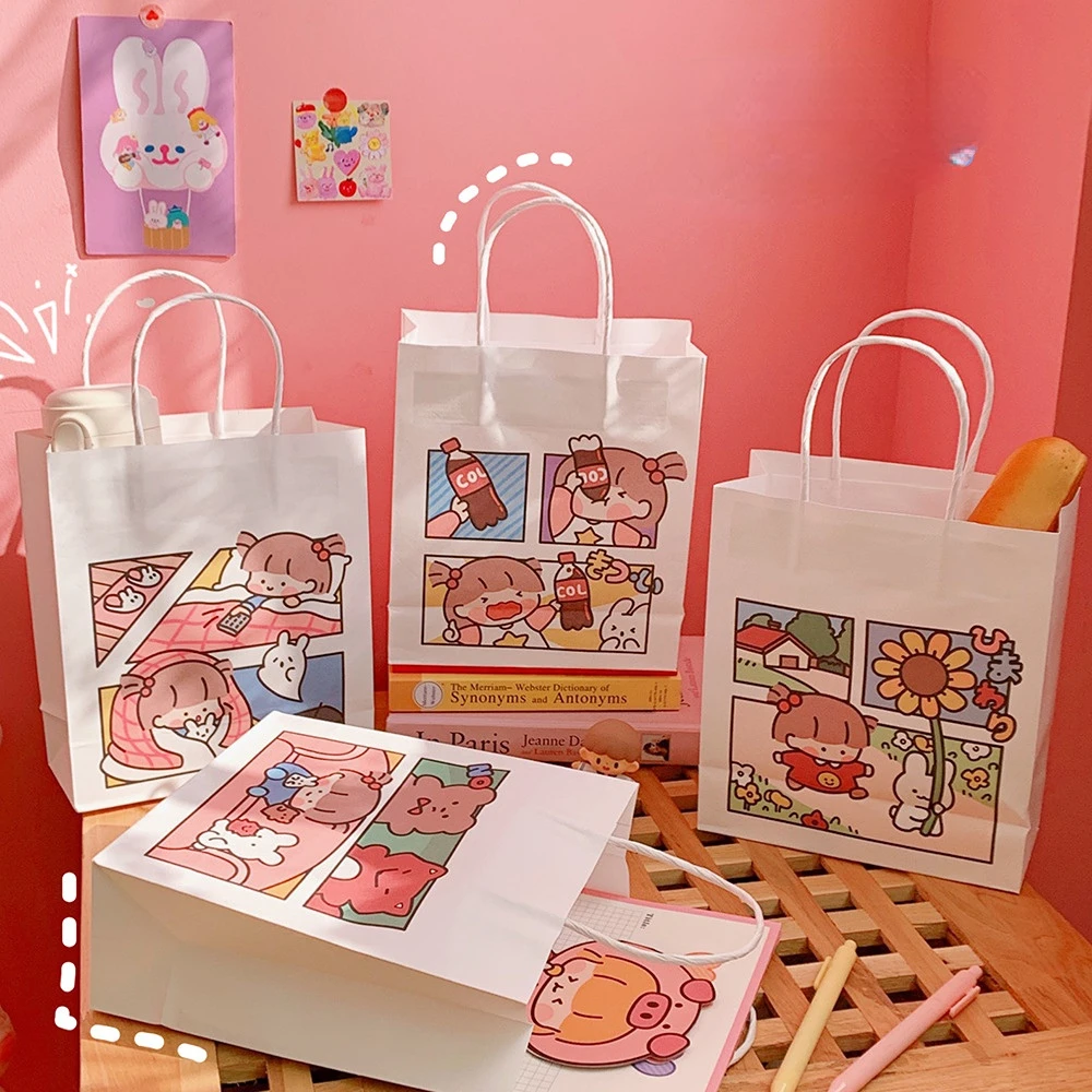 Портативная симпатичная простая мультяшная белая бумажная сумка в Корейском стиле Ins, сумка для покупок, Упаковочная Сумка, Подарочный пакет, сумка для хранения, сумки для доставки
Портативная симпатичная простая мультяшная белая бумажная сумка в Корейском стиле Ins, сумка для покупок, Упаковочная Сумка, Подарочный пакет, сумка для хранения, сумки для доставки