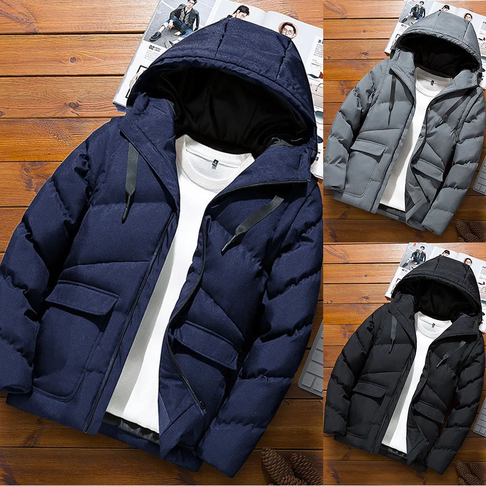 Winter Mens Jacket Fashion Man Cotton Thick Warm Hooded Parkas Casual Coats Outwear Thermal Sportwear Jackets Men Clothing L~3XL
Winter Mens Jacket Fashion Man Cotton Thick Warm Hooded Parkas Casual Coats Outwear Thermal Sportwear Jackets Men Clothing L~3XL