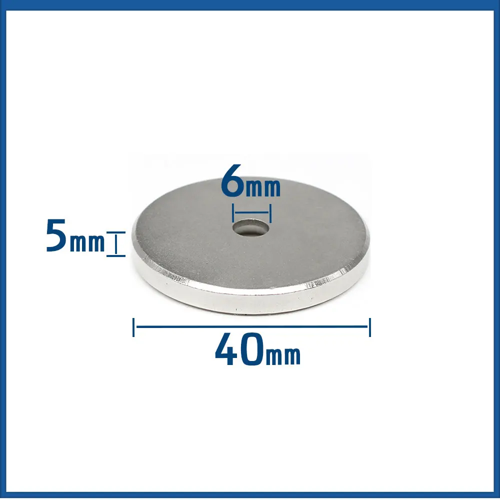 1/2/5/10/15/20PCS 40x5-6 mm Neodymium Disc Magnets 40*5 mm Hole 6mm Countersunk Round Strong Magnet 40x5-6mm 40*5-6 mm 40x5
1/2/5/10/15/20PCS 40x5-6 mm Neodymium Disc Magnets 40*5 mm Hole 6mm Countersunk Round Strong Magnet 40x5-6mm 40*5-6 mm 40x5