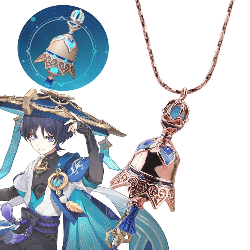 Game Genshin Impact Wanderer Kunikuzushi Balladeer Scaramouche Bell Weapon Prop Necklace Pendant Chain Jewelry Accessories
Game Genshin Impact Wanderer Kunikuzushi Balladeer Scaramouche Bell Weapon Prop Necklace Pendant Chain Jewelry Accessories